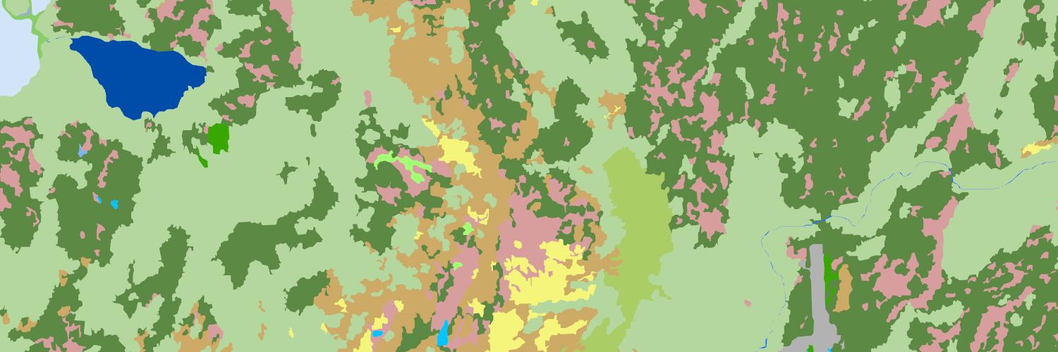 Screenshot of the wetland habitat map produced as part of this project