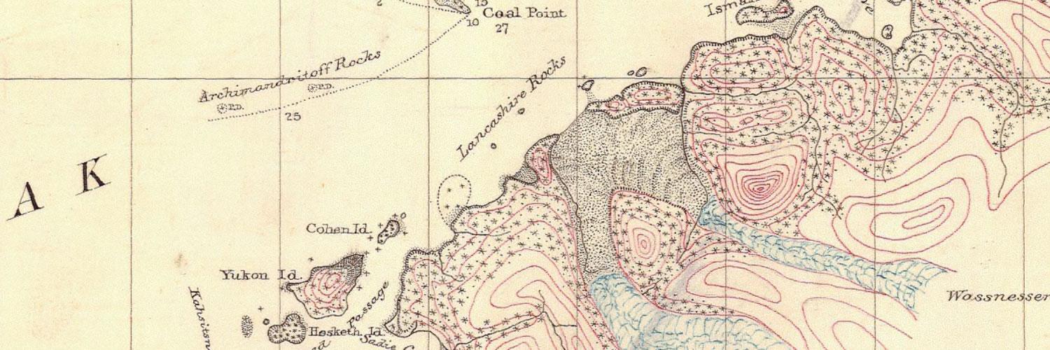 Nautical Map of Kachemak Bay from 1880