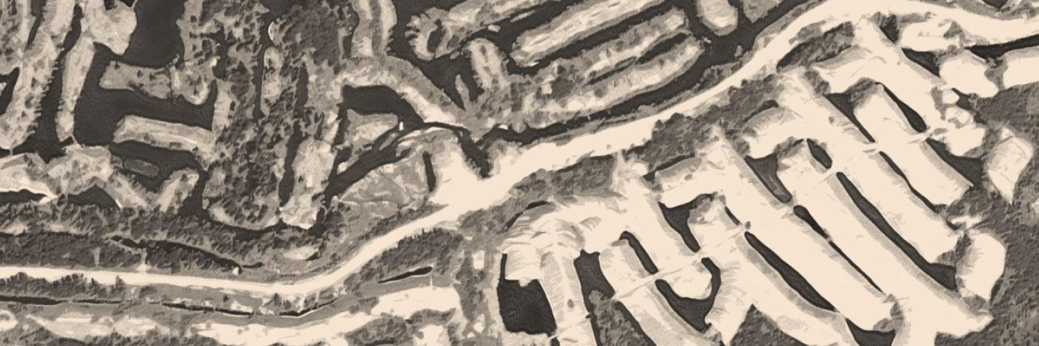 satellite image of mining footprint